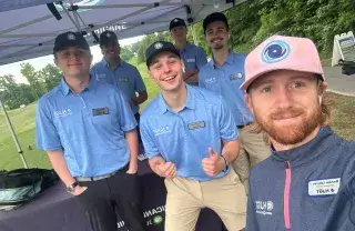 Group shot with Brendan Lampron on right
